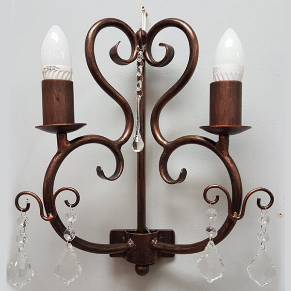 wrought iron light fittings