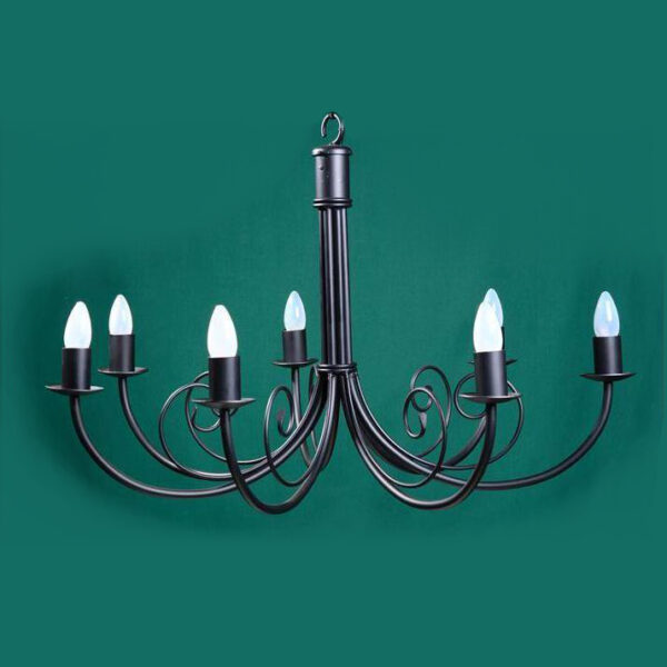 wrought iron tea light chandelier