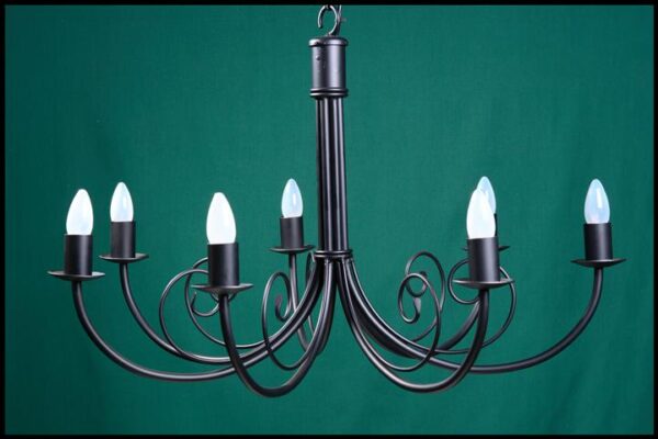 Bruce 7 Arm Wrought Iron Chandelier