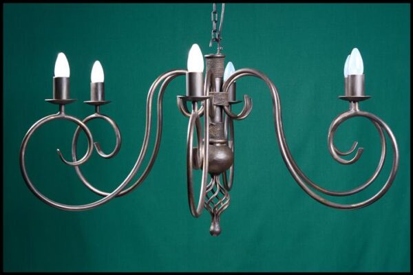 Perry 6 Arm Wrought Iron Chandelier