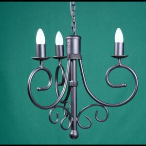 Sally 3 Arm Wrought Iron Chandelier