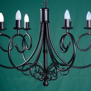 Sally 6 Arm Wrought Iron Chandelier