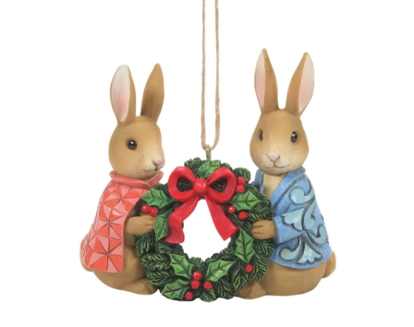 Beatrix Potter - Peter & Flopsy w/Wreath