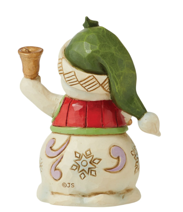 Jim Shore - Mini Snowman with Bells - Image 2