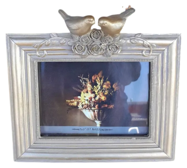 Gold bird picture frame