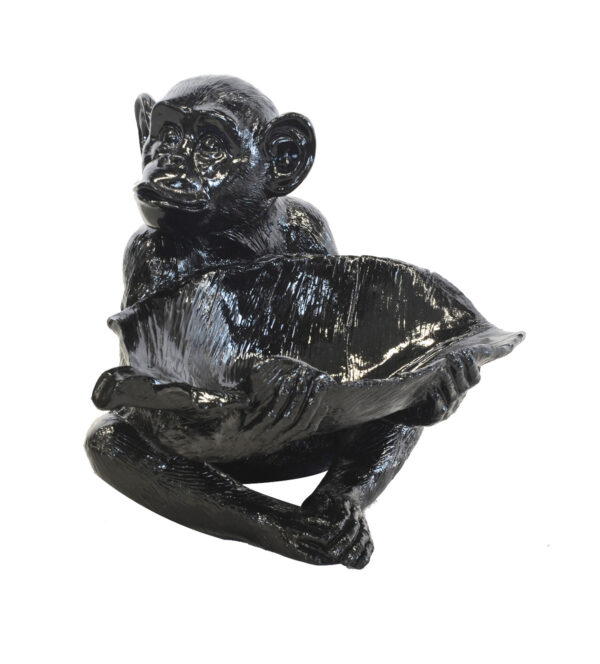 Black monkey leaf bowl