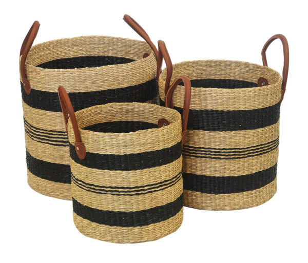 Basket Hudson Natural & Black