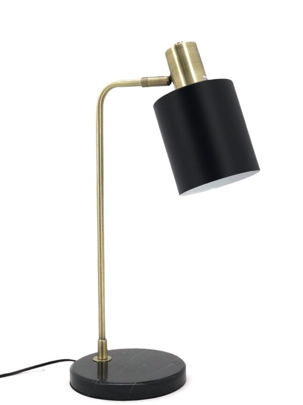 black desk lamp