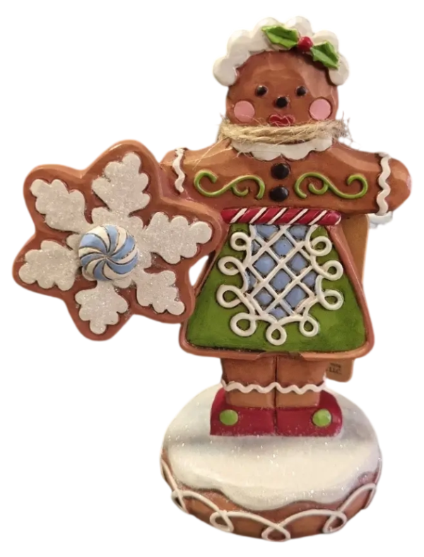 Gingerbread Sweetie Christmas with snowflake