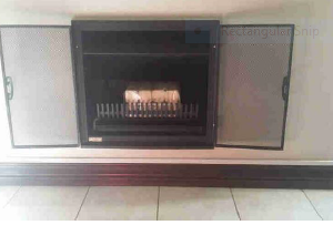 Frame Mounted Cupboard Style Fire Screen