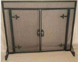 Fire Screen Free Standing or Wall Mounted Spears