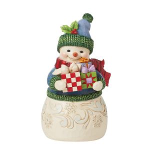 Unwrap the Joy (Snowman with Arms Full of Presents)