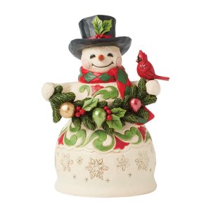 Finishing Touches (Snowman with Garland & Cardinals)