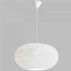 PEN768 White Twine Pendant