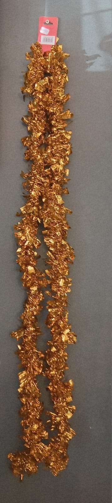 Gold glitter tinsel