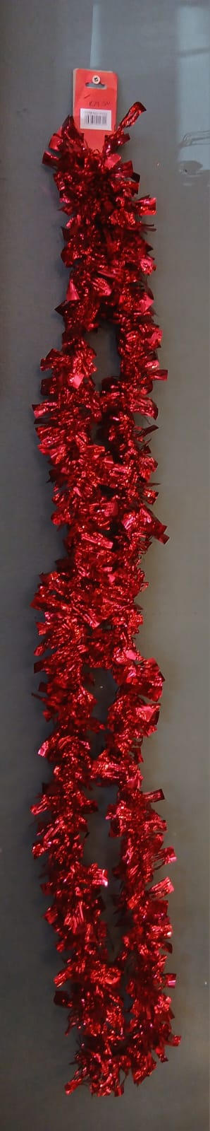Red Glitter Tinsel