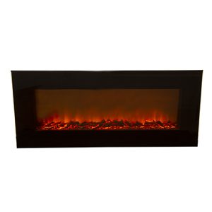 Fireplace Curved Decorative With Coal