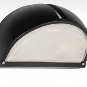 Die Cast Aluminium with Frosted Glass IP54 Black