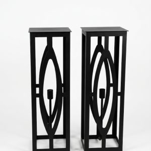 Wrought iron Pedestal/Wall mounted lantern