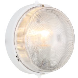 Glass Round B/Head White 1x60w