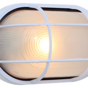 Oval Large Grid B/Head 280mm White