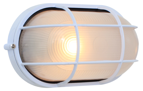 Oval Large Grid B/Head 280mm White