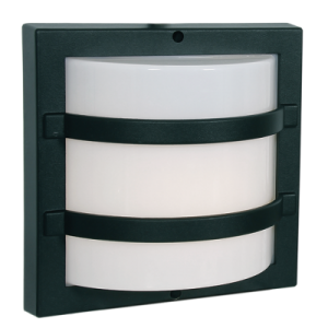 GRID BULBHEAD DIE CAST POLY COVER IP44 1X60W ES