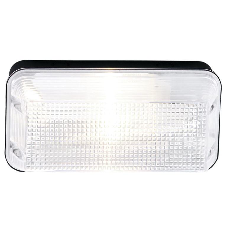 ABS PLASTIC CLEAR COVER BULKHEAD IP44 1X60W ES