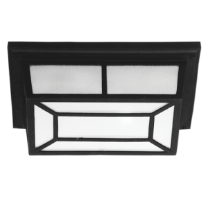 DIE CAST BULKHEAD FROSTED GLASS IP44 1X60WES 290MM