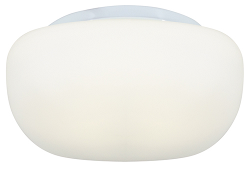 Cheese Square Ceiling Light 250mm White