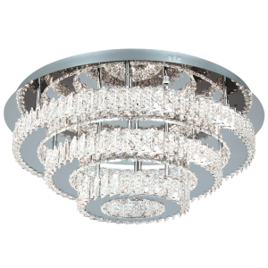 56W 4000K STAINLESS STEEL K9 CRYSTALS