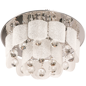 POLISHED CHR WITH GLASS+CRYSTAL 6X40 SES