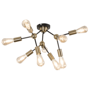 ANT/BRASS/BLK 9 X40W ES 730MMX355MM