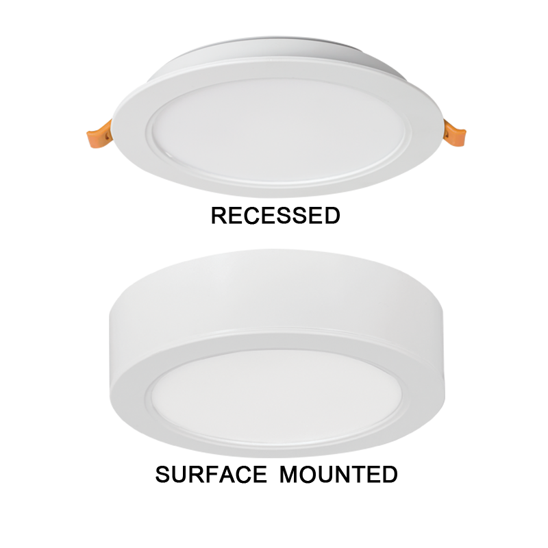 2 IN 1 WHITE -18W LED 4000K 1530lm CUT OUT 140MM