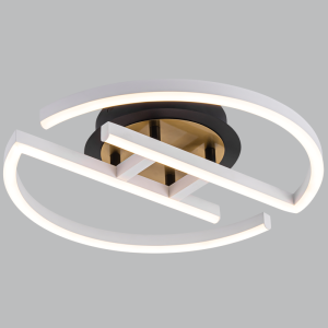 21W LED CCT METAL & PVC COLOUR: BK,WH & SAT BRASS