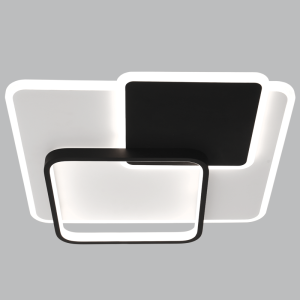 45W LED CCT METAL & ACRYLIC BLK&WH 450MM
