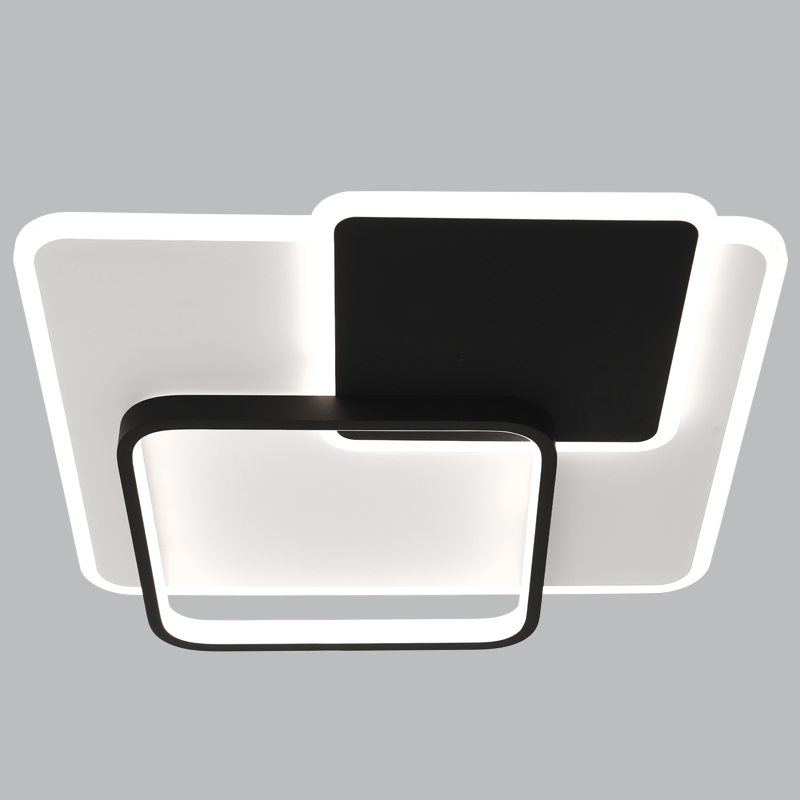 45W LED CCT METAL & ACRYLIC BLK&WH 450MM
