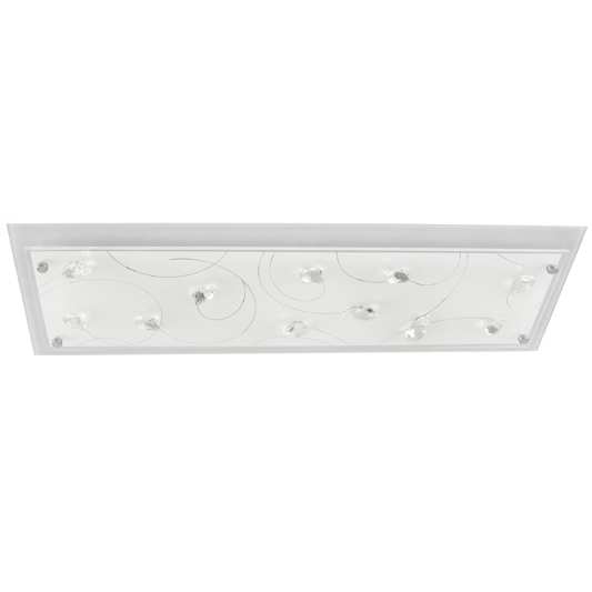 WH PATTERN GLS ACRYLIC CRYSTAL 4X60W ES 200X600MM