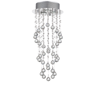 STAINLESS STEEL WITH CRYSTALS CHANDELIER 3X5W GU10