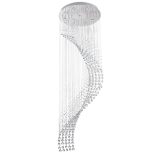 STAINLESS STEEL WITH CRYSTALS 9X5W GU10