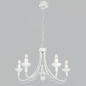 FOSSIL METAL CHANDELIER 5X60W SES