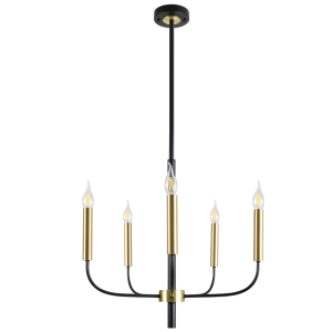 METAL CHANDELIER 5X60W SES