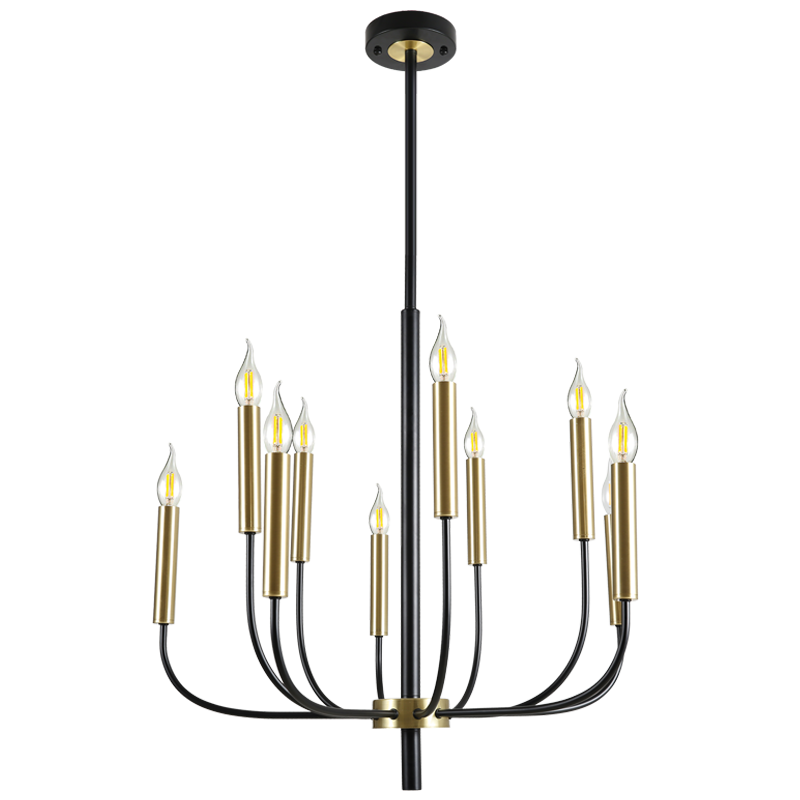 METAL CHANDELIER 10X60W SES