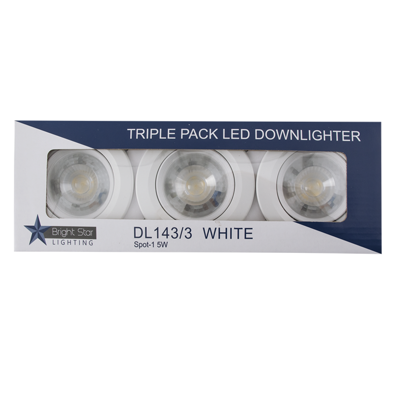 5W LED 400LM 4000K TRI PACK
