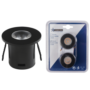 2 PACK 1W LED 4200K BK RD STAR LIGHT