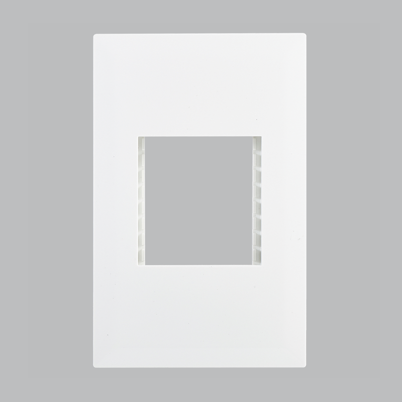 MODULAR WHITE 2 LEVER PLATE 4 X 2