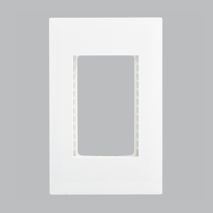 MODULAR WHITE 3 LEVER PLATE 4 X 2