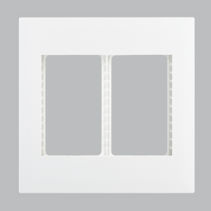 MODULAR WHITE DOUBLE GRID PLATE 4 X 4