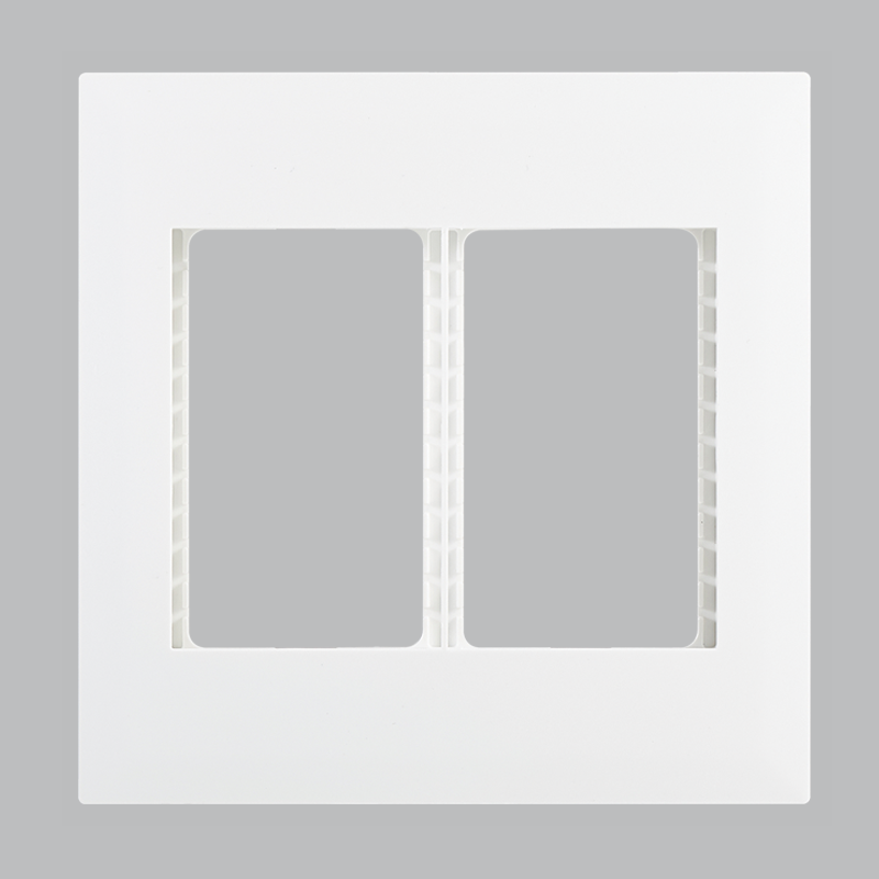 MODULAR WHITE DOUBLE GRID PLATE 4 X 4