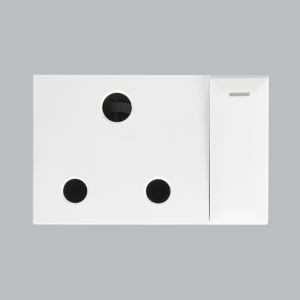 MODULAR WHITE 16A SWITCHED SOCKET MODULE HORIZONT